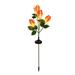 Buodes Summer Savings Gardening Supplies Garden Decor Clearance Outdoor Garden Solar Lights Solar Light Stake Lights With 4 Lilies Garden Floral Lighting Outdoor Decorations For Yard Passage Party