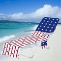 PAVEOS Oversized Beach Towel Clearance Sale Beach Chair Cover with Side Pockets Microfiber Chaise Chair Towel Cover for Sun Lounger Pool Sunbathing Garden Beach Hotel Multi-color-F