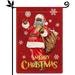 Merry Christmas Black Santa Garden Flag African Santa Claus Garden Flag Double Sided Winter Xmas Holiday Flag for Yard Patio