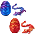 Easter Egg Dragon Egg 12In Dragon Toy 3D Printed Dragon Egg 3D Printed Articulated Dragon Crystal Dragon with Dragon Egg 3D Printed Dragon Fidget Toys for Autism/ADHD Easter Gifts