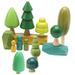 Wooden Craft Forest Tree Toys Mini Kits Cake Decorations Kids Chidrens Decorate Baby Child