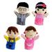 Guichaokj 4 Pcs Family Hand Puppet Interactive Puppets Toy Storytelling Toys for Kids Party Doll Child