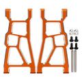 2pcs RC Front Arms High Strength Aluminum Alloy RC Front Suspension Arms for ZD Racing DBX 10 RC Off Road Vehicle Orange