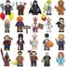 20Pcs/Set Halloween Mini Figures Building Blocks Toys 1.77 inch Horror Movie Character Chucky Action Figures Building Kits for Adults Kids Boys Gifts Cake Decorations Collectible