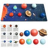 Solar System Toy Solar System Puzzle Solar System Model Planet Toy Wood Space Learning Toys For Kids