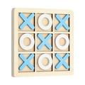 Wooden XO Triple Well Chess Parent-child Interaction Game Board Game Building Blocks Children Early Education Puzzle Toy Classical Family Board Game Strategy Board Game