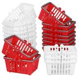 Hamper 20 Pcs Shopping Baskets for Kid Miniature House Simulation Doll Groceries Plastic Child
