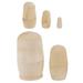 5 PCS Toys House Decorations for Home Home Accents Decor Graffiti Unfinished Wood Craft Matryoshka Baby Colorless Wooden