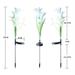 WEMDBD Solar Outdoor Lights Garden Decoration Upgraded Solar LED Flower Lights With Larger Flower Lights 7pcs Outdoor Color Changing Solar Lights