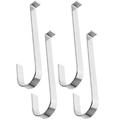 4 Pcs Hat Hooks Heavy Duty Clothes Hanger Metal Outdoor Flower Pots Siding for Hanging Stainless Steel Rack
