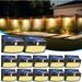 Solar Outdoor Lights [138 LED/15 Packs] Solar Motion Sensor Security Lights with 3 Lighting Modes Wireless Solar Wall Lights Waterproof Solar Powered Lights for Garden Fence Yard Deck Garage