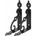 2 PCS Triangular Shelf Brackets Black Shelf Bracket Iron Wall Shelf Bracket Heavy Duty Shelf Brackets Wall Shelf Bracket 140 110mm Tantue