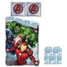 Marvel - Parure de lit réversible Avengers Hulk, Captain America, Iron Man- 140 cm x 200 cm