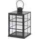 Lanterne Décoratives en Forme de Cages en Métal Noir pour Intérieur et Extérieur Design Minimaliste