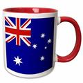 Australian Flag - Australia Patriotism for Aussie patriots - countries of the world flags - Oceania 11oz Two-Tone Red Mug mug-112808-5