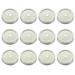 12 Pcs Mason Cup Lid Storage Jar Protective Glass Bottles Canning Drinking Lids Straw