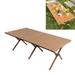 Folding Roll-Top Camping Table Indoor Outdoor Portable Picnics Table Picnic Beach