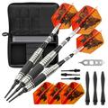 Viper The Freak Soft Tip Darts Knurled and Grooved Barrel 18 Grams and Casemaster Select Black Nylon Dart Case