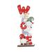 Slopehill DIY Christmas Table Ornaments Wooden Christmas Standing Sign Decorations Letters and Gnome Doll Decorations Pure Handmade Suitable for Christmas Decoration in Aisle Living Room Bedroom Study