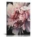 COMIO Floral Canvas Wall Art White Flowers Wall Picturs Prints Pink Florals Artwork for Wall DÃ©cor Painting Poster for Bathroom Art Living Room Decor-Framed Wall Art