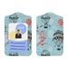 Cute Hot Air Balloon Print Id Card Badge Leather Holder Case Protector For Key Cards Passes For Driver Nurse Office Teacher