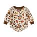 Boys Girls Long Sleeve Pumpkin Prints Romper Clothes Fall WinterÃ£Â€Â� Baby Boy 12 18 Months Baby Gifts for Boys 18 24 Months Baby Rompers Boy Long Sleeve Baby Bodysuit Boy Fall