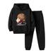 Baby Boy Christmas Outfit Toddler Boys Girls Winter Christmas Long Sleeve Cartoon Prints Hoodie Tops Pants 2Pcs Outfits Clothes Set Toddler Christmas Outfit 4T-5T