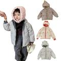 Esaierr Kids Toddler Winter Puffer Jacket for Boys Girls Baby Hooded down Jacket Coats Short Fashionable Baby Girls Lightweight Puffer down Jacket Outerwear for 1-6 Yï¼ˆCan Be Worn on Both Sides