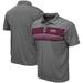 Men's Colosseum Heathered Charcoal Mississippi State Bulldogs Smithers Polo