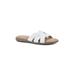 Women's Cliffs Fortunate Slide Sandal by Cliffs in White Burnished Smooth (Size 7 1/2 M)