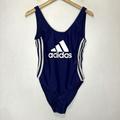 Adidas Swim | Adidas One Piece Swimsuit Women’s Medium Navy Blue White Low Back Tank Style | Color: Blue/White | Size: M
