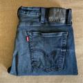 Levi's Jeans | Levi’s 514 Red Tab Black Patch Straight Leg Jeans. Size 38x34. | Color: Blue | Size: 38