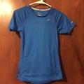 Nike Tops | Blue Nike Dri-Fit Short Sleeve Running Tee | Color: Blue | Size: Xs