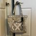 Coach Bags | Coach Seahorse Tote -Used But Still Blingy And Beautiful | Color: Gold/Silver | Size: Os