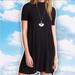 American Eagle Outfitters Dresses | American Eagle Mock Neck Rear Keyhole Ribbed Dress Goth Grunge Punk Y2k Ballet | Color: Black | Size: Xxs