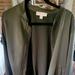 Michael Kors Jackets & Coats | Michael Kors Satin Army Green Zipper Light Jacket, Size L | Color: Green | Size: L