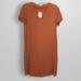 Madewell Dresses | Madewell Short Sleeve V Neck T-Shirt Dress Small | Color: Orange | Size: S