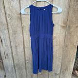 Kate Spade Dresses | Kate Spade Navy Katia High Neck Tie Back Dress Women’s Size 0 | Color: Blue | Size: 0