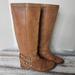 Coach Shoes | Coach Marlena Womens Vintage Tall Boots Brown Leather Size 7 | Color: Tan | Size: 7