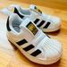 Adidas Shoes | Adidas White/Black Leather Superstar 360 Kids Shoes Size 6.5k | Color: White | Size: 6.5bb