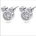 Disney Accessories | Mickey Mouse Cz 14k White Gold Plated Earrings | Color: Silver | Size: Osg