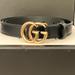 Gucci Accessories | Like New Authentic Thin Gucci Belt 85/34 | Color: Black | Size: 85/34