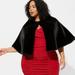 Torrid Jackets & Coats | New Torrid Black Faux Fur Cape Bolero Shrug Women's Plus Size One Size | Color: Black | Size: One Size