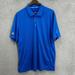 Adidas Shirts | Adidas Shirt Mens 2xl Blue Striped Polo Golf Climachill Short Sleeve Casual | Color: Blue | Size: Xxl