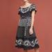 Anthropologie Dresses | Anthropologie Marisol Off The Shoulder Embroidery Dress Size 6 | Color: Black/White | Size: 6