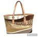 Coach Bags | Coach Gallery Brown Gold Signature Patchwork Tote Bag Shoulder Bag Womens | Color: Brown/Gold | Size: Os