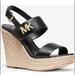 Michael Kors Shoes | Michael Kors Deanna Wedge Black Sandal Size: | Color: Black | Size: Various