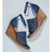 Anthropologie Shoes | Matisse Kierra Wedge Sandals From Anthropologie | Color: Blue | Size: 8