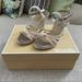 Michael Kors Shoes | Michael Kors Espadrille Wedge Heels Sz 6 | Color: Tan | Size: 6