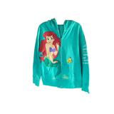 Disney Shirts & Tops | Disney, Rare Little Mermaid, Ariel Embroidered Green Girls Hoodie, Size Medium | Color: Green | Size: Mg